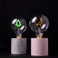 Personnalisation colorée décorative mode bricolage dessin animé Led dessin animé ampoule E26 E27 B22 veilleuse lampe de Table ampoule LED