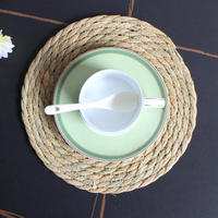 Tapis de table sur mesure en matériau végétal naturel, disponible en différentes tailles, avec logo personnalisé, pour salles de banquet et projets de tables commerciales