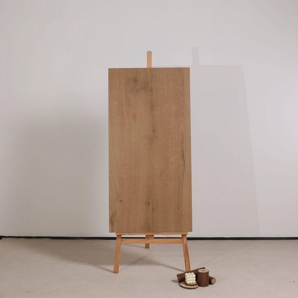 Wood Grain Porcelain Floor Tiles 600x1200mm 9mm, Walnut Dark Wood Look ...