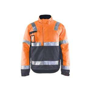 BLAKLADER-Veste d'hiver 486218115396M haute visibilité Orange/Mid grey - EAN 7330509755600 HI-VIS WORKWEAR - Product Image 1