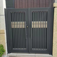 Portails battants automatiques en alliage d'aluminium de haute qualité, design moderne, finition thermolaquée, garantie 5 ans pour usage extérieur