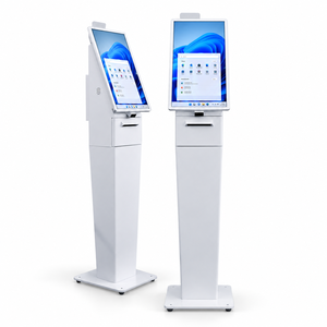 Kiosque de commande en libre-service sur pied avec écran tactile 21,5 pouces, 10 points tactiles, LCD Full HD, Intel, Android, imprimante et paiement intégrés - Product Image 1