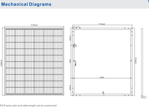 PowMr可折叠单太阳能电池板160W 240W 300W 400W 500W 600W全黑瓦太阳能电池板 - Product Image 5