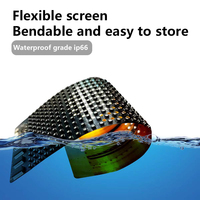 Pantalla Letrero LED Adhesiva Inteligente Flexible con USB para Ventana Trasera de Vehículo, Uso en Exteriores, Tiendas y Centros Comerciales, Señalización de Texto IP65