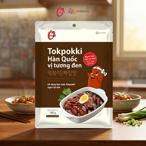 Jjajang Tokpokki Coreano 140g al por Mayor O'food |   Pastel de Arroz Instantáneo con Salsa de Frijoles Negros |   No picante - Product Image 5