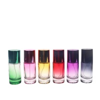 Bouteille de parfum colorée à dégradé cylindrique, échantillon gratuit, 20ml, 30ml, 50ml