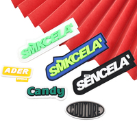 Écussons en PVC et caoutchouc faits main, à coudre, gaufrés, avec paillettes, taille personnalisée - Échantillon en 7 jours pour chapeaux et vêtements, sans minimum de commande