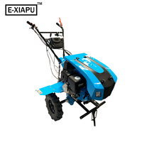 Motoculteur miniature à essence E-XIAPU à haut rendement, 170f, démarrage électrique