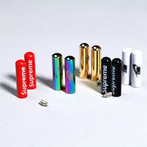 Kim loại aglets tùy chỉnh Laser khắc logo kim loại vít dây giày lời khuyên cho Sneaker Hoodies - Product Image 1