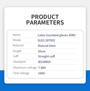 Gants de sécurité de travail jaunes Deltaplus, isolants 10KV, en latex naturel, antidérapants, durables, épaisseur 1,5 mm, <span class=keywords><strong>pour</strong></span> hommes - Product Image 3