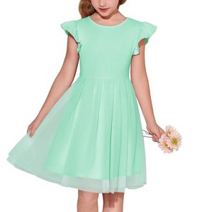 <span class=keywords><strong>Robe</strong></span> classique à encolure ras du cou pour fille de 8 ans <span class=keywords><strong>Robe</strong></span> <span class=keywords><strong>noire</strong></span> à ourlet fluide pour bébé fille <span class=keywords><strong>Robe</strong></span> de <span class=keywords><strong>style</strong></span> tutu élastique et respirante pour filles - Product Image 2