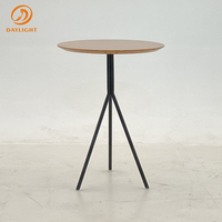 Tables d'appoint rondes en bois de luxe personnalisées à faible MOQ, ensembles de petites tables d'appoint en bois pour salon ou tables de chevet
