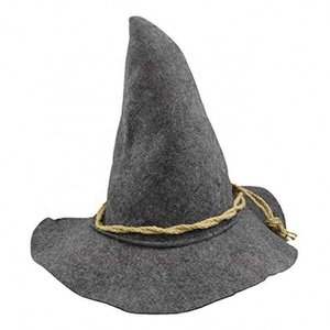 Sombreros de fieltro con cuerda de poliéster negra, diseño de espantapájaros, con logotipo personalizado para Halloween - Product Image 2
