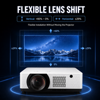 OEM Profesyonel Lazer Projektör 7500 Lümen WUXGA Kısa Mesafe Lens Değiştirme Özelliği ile AV Kurulumu ve Büyük Mekanlar için