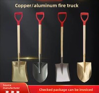 Spatule en cuivre anti-explosion et anti-étincelle avec manche en bois pour la lutte contre les incendies dans les environnements explosifs – Priorité à la sécurité