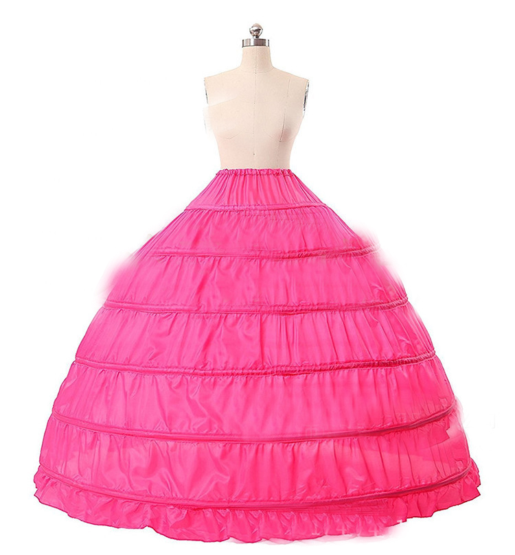 Tailor made dropshipping fullfill Colorful Prom Quinceanera Gowns Ball Gown 6 Hoops Petticoat Crinoline for Wedding Dress