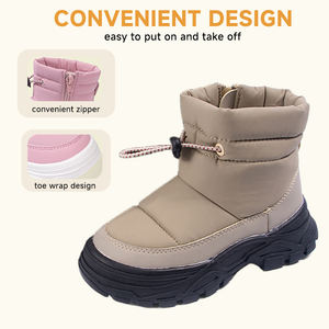 Stivali <span class=keywords><strong>da</strong></span> <span class=keywords><strong>Neve</strong></span> per Bambini con Suola in TPR Calda e Resistente all'Acqua - <span class=keywords><strong>Calzature</strong></span> Invernali Unisex - Product Image 2