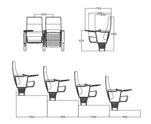 Nuevas Innovaciones en Asientos Plegables de Madera para Auditorios, Salas de Conferencias y Aulas - Product Image 6