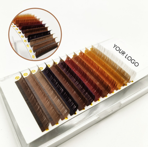 Ciglia Finte Lashestar all'Ingrosso, Vassoio di Ciglia in Cashmere Personalizzate, Etichetta Privata, Estensioni Ciglia Individuali <span class=keywords><strong>Colorate</strong></span> - Product Image 2