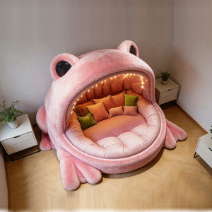 Divano Letto a Forma <span class=keywords><strong>di</strong></span> Grotta <span class=keywords><strong>di</strong></span> Rana Accogliente |   Divano Gigante <span class=keywords><strong>in</strong></span> Peluche con Illuminazione Ambientale |   <span class=keywords><strong>Regalo</strong></span> Ideale per Amanti degli Animali e Decorazione Domestica - Product Image 5