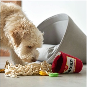 Juicepet Squeaky Interactive Dog Puzzle Toys Soft Plush Noodles Sniff Toy for Agressive Chewers Hidden Food Sneak Toy for Pets - Product Image 3