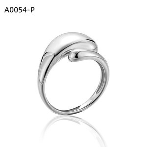 Amy Amy Fashion <b>Ring</b> A0054 Stainless Steel Cocktail <b>Ring</b> Modern Style Women's Jewelry Gift Daily Wear 925 <b>Silver</b> Plated - Product Image 1