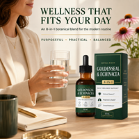 Fórmula Estándar de Apoyo Inmunológico a Base de Hierbas, Extracto de Echinacea y Goldenseal con Astragalus para Mercados de EE. UU. y la UE, Venta al Por Mayor
