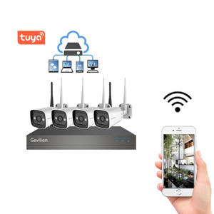 Tuya 4CH 4 canales 2MP 1080 1080P WIFI IP CCTV cámara de seguridad inalámbrica 4 canales DVR NVR SISTEMA DE al aire libre - Product Image 1