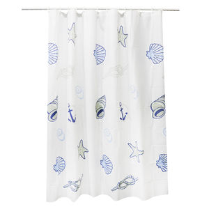 <span class=keywords><strong>Rideau</strong></span> <span class=keywords><strong>de</strong></span> <span class=keywords><strong>douche</strong></span> nautique frais en PEVA, imprimé étoiles <span class=keywords><strong>de</strong></span> mer et coquillages, imperméable et anti-moisissure pour salle <span class=keywords><strong>de</strong></span> bain - Product Image 2