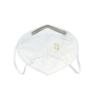 Masque anti-poussière non tissé FFP2, équipement de protection individuelle (EPI), respirateur blanc avec valve et attaches auriculaires