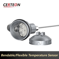 WRNK-131-1 PT100 RTD Temperature Sensor K Type Armored Thermocouple 500-1500mm Precision Probe