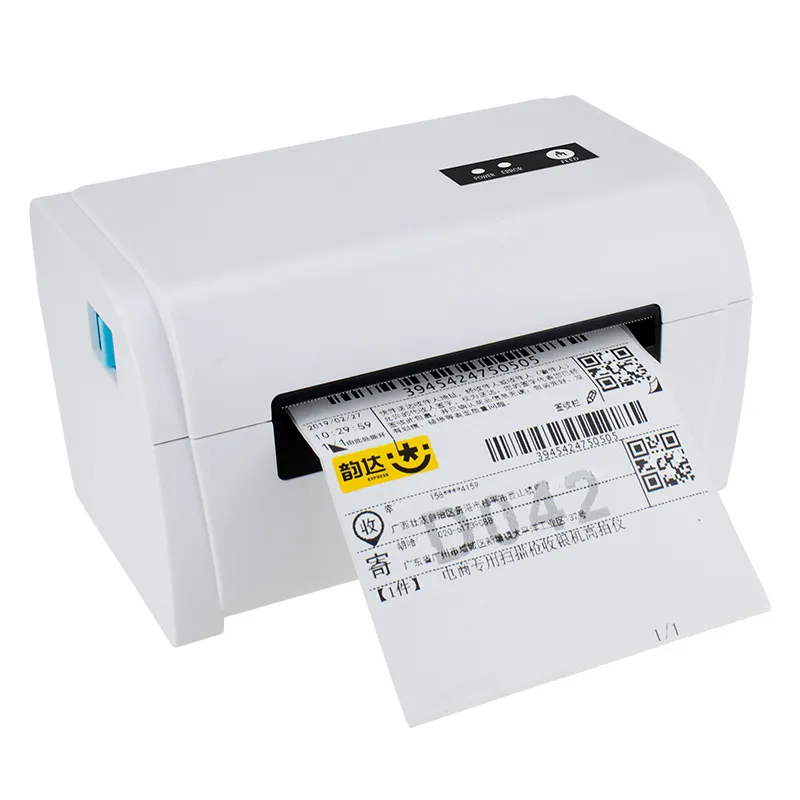 Draagbare 110Mm 4Inch Verzendadres Bt/Usb Barcode Sticker Printer Thermische Printer Label Printer