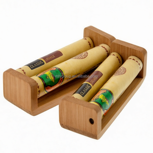 Boîte à rouleaux manuelle en bois pour cigarettes, pré-imprimée sur mesure, pour papier à rouler en bambou 70/78/110, pour tabac et cigarettes, avec fonction de remplissage automatique - Product Image 2