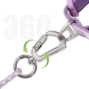 Conjunto de correa de cuerda y collar de perro multifuncional ajustable con estampado sencillo a la moda al por mayor - Product Image 6