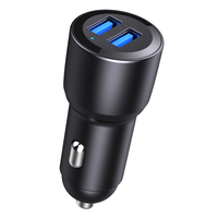 Charger Mobil Dual Port QC 3.0 PD 12V-24V Terlaris, Pengisian Cepat, Termasuk Kotak Hadiah, Proteksi SCP/OVP untuk Ponsel dan Laptop