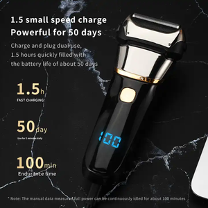 เครื่องโกนหนวดไฟฟ้าแบบใบมีดสามใบ รุ่น Razor IPX6 แบบชาร์จ USB สำหรับโกนหนวดเคราและขนบนใบหน้า - Product Image 6