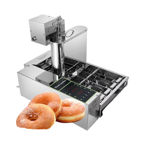 Điện <span class=keywords><strong>Mini</strong></span> <span class=keywords><strong>Donut</strong></span> Maker máy thép không gỉ Doughnut Fryer với hiển thị kỹ thuật số 220V Điều kiện Mới để làm bánh rán bột - Product Image 1