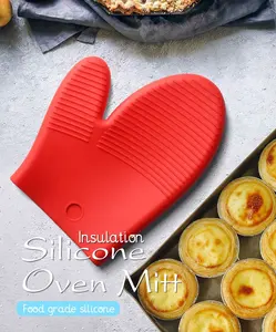 Pabrik Oven silikon sarung tangan dapur tahan panas BBQ Pot pemegang untuk dapur memanggang memasak