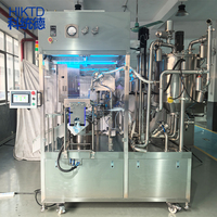 Machine d'emballage entièrement automatique aseptique à double buse à flux laminaire pour sachets de lait pasteurisé