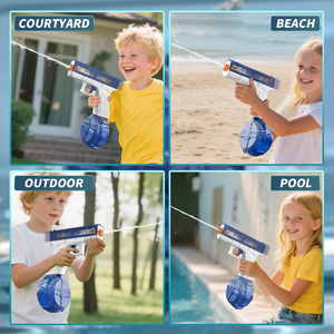 Pistolas de Agua Eléctricas Automáticas Mini Nuevas de Verano 2025 V2 para Niños, Potente Juguete de Juego de Piscina de Color Azul y Rosa, Pistola de Agua de Largo Alcance - Product Image 5