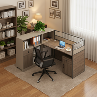 Meilleures ventes : Écran de bureau individuel en bois, moderne, élégant et durable, pour 1 à 4 personnes, anti-collision, anti-rayures, grande capacité