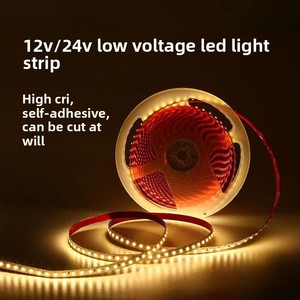 شريط إضاءة LED ذاتي اللصق 12/24 فولت منخفض الجهد 2835 SMD IP20 للإضاءة المنزلية قابل للتحكم عن بعد وقابل للتعتيم Ra95 3000K-6500K 50000 - Product Image 2