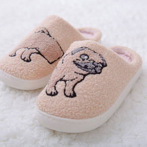 <span class=keywords><strong>Pantofole</strong></span> Personalizzate da Donna per Casa, Morbide e Pelose, Invernali, alla Moda, con Ricamo di Animali Cani e Gatti - Product Image 4