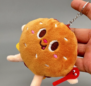 Muñeco de peluche peludo pequeño al por mayor con relleno de algodón PP y orejas móviles para celebraciones de boda máquina de garra forro de malla regalo - Product Image 3