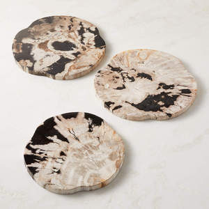<b>Set</b> of Four Resin Wood <b>Serving</b> Platter Home and Restaurant Decorative Tray at Reasonable Price - Product Image 6