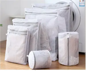 Wieder verwendbare Waschmaschine Tasche große Kapazität Nylon tragbare Reise-BH Mesh Polyester Wäsche sack