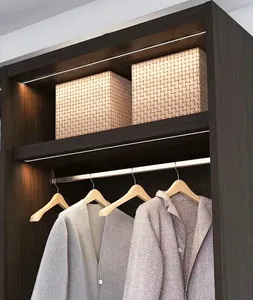 Dưới tủ <span class=keywords><strong>LED</strong></span> dải ánh sáng thanh DC12V lớp tủ kệ panal tích hợp siêu mỏng nhôm hồ sơ tủ quần áo trưng bày - Product Image 4