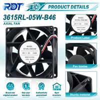 Ventilateur axial industriel DC, interface 4 fils, 3AUA0000123670 3615RL-05W-B46, flux d'air stable, ventilateur de refroidissement à entraînement variable, remplacement OEM