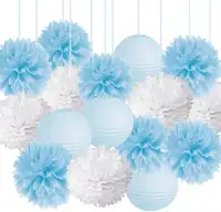 15 Cái Baby Shower Trang Trí Tissue Paper Pom Poms Đèn Lồng Giấy Kit Cho Đông Lạnh Theo Chủ Đề Sinh Nhật Đảng Nguồn Cung Cấp