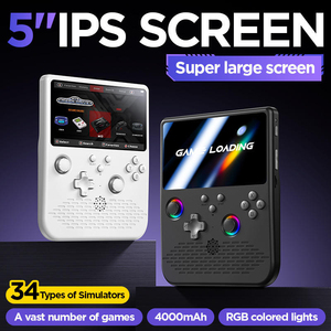 สำหรับเครื่องเล่นเกมพกพารุ่น H5 หน้าจอ IPS ขนาด 5 นิ้ว 1280x720 แบตเตอรี่ 4000mAh ระบบปฏิบัติการ Linux ในตัว 10000 เกม Wi-Fi RK3506 - Product Image 3